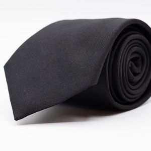 Made in Italy - Black Silk Handmade Tie